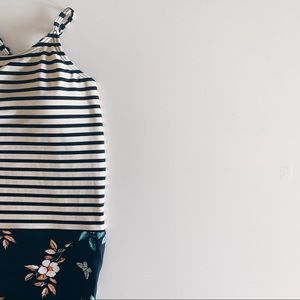 Diviine ModesTee floral and striped swimsuit!